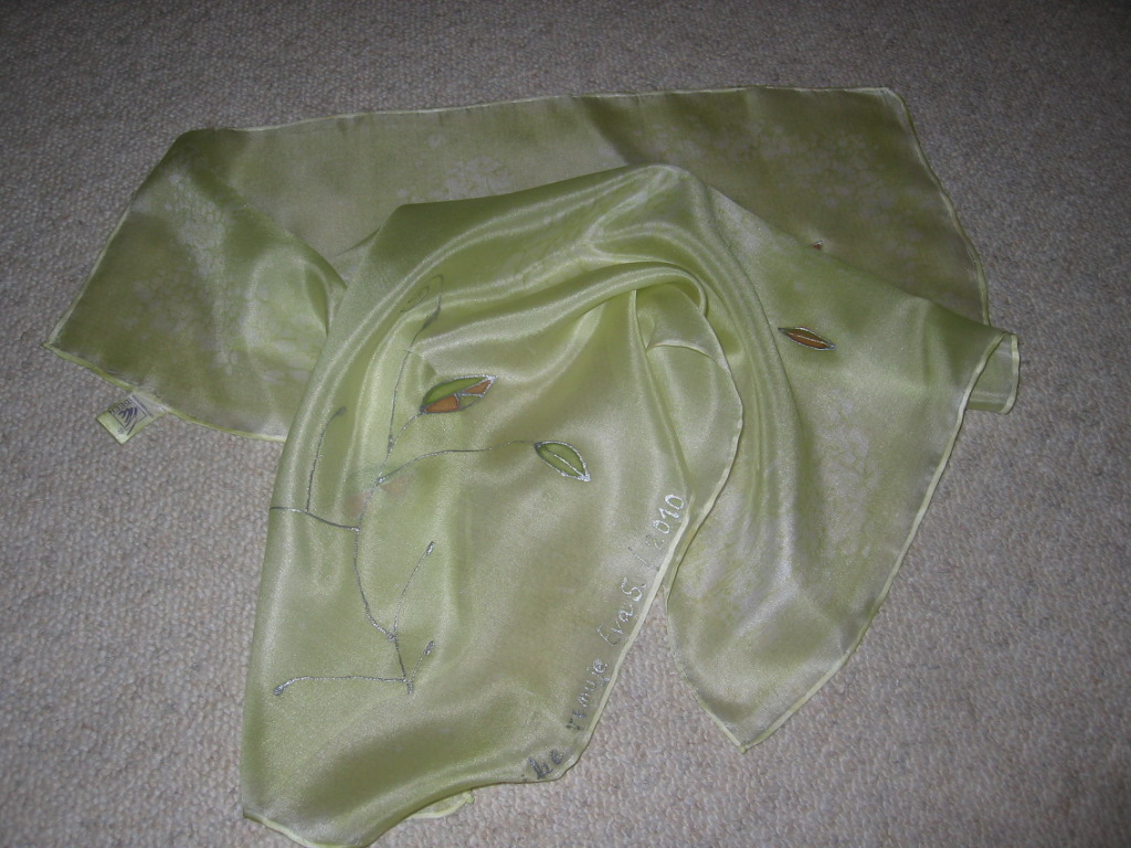 zelená šatka 55x55 cm.JPG